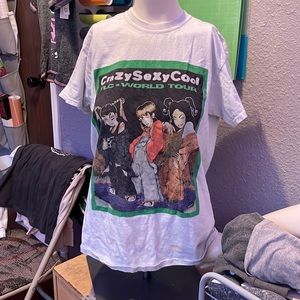 Crazy sexy cool TLC world tour white tee-shirt